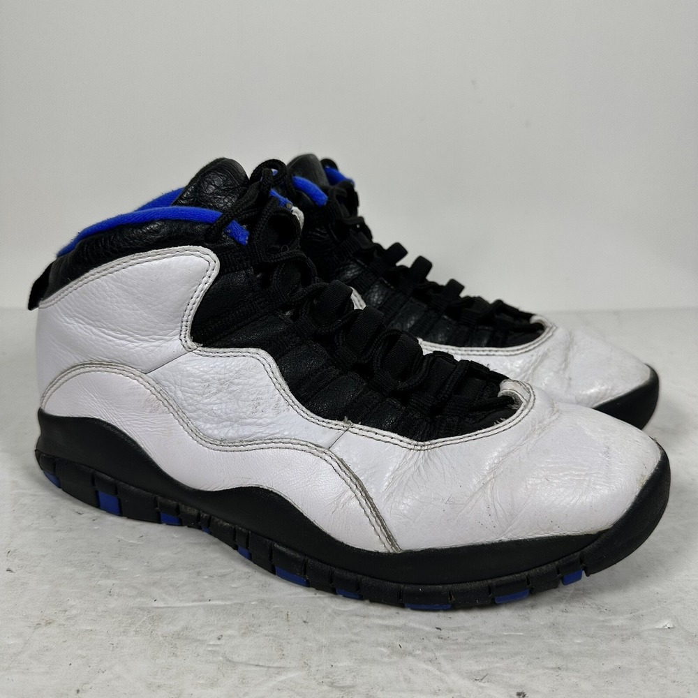 Nike Air Jordan Retro X 10 White & Blue‎ Shoes 310805-108 Sz 9.5 no Box